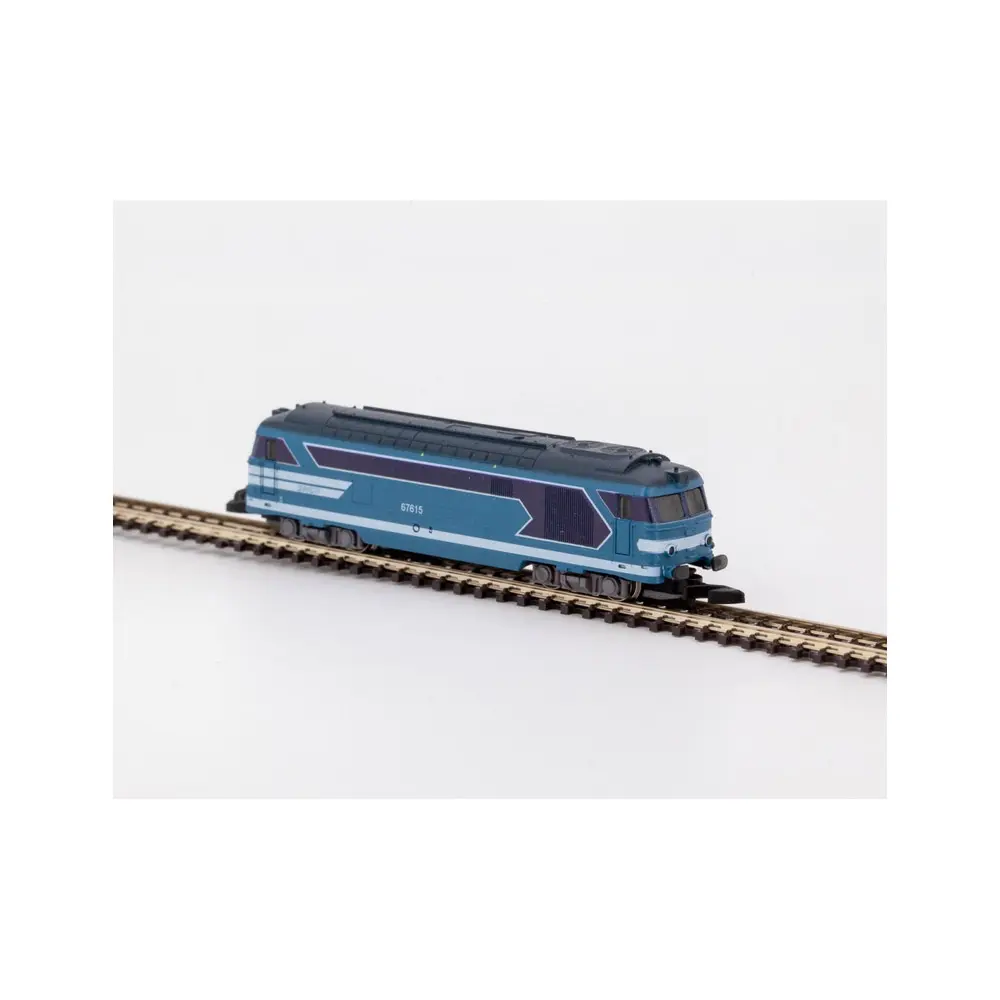 Locomotive diesel BB 67522 Bleu Digitale - AZAR MODELS L01-BL2D SNCF - Z 1/220 - EP IV - 2