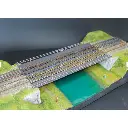 Pont métallique 2 voies avec culées - 150 mm BoisModelisme 108008 - HO 1/87 - 2