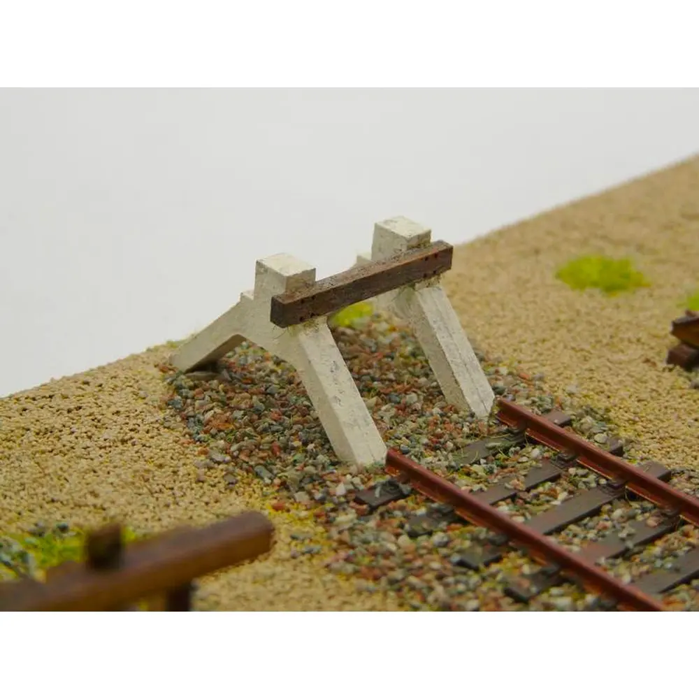 Heurtoir Bi-Bloc LED - BOIS MODELISME 113003 - HO 1/87 - 2