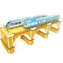 Viaduc de deux voies - Bois Modélisme 109012 - HO 1/87 - 165 mm - 4