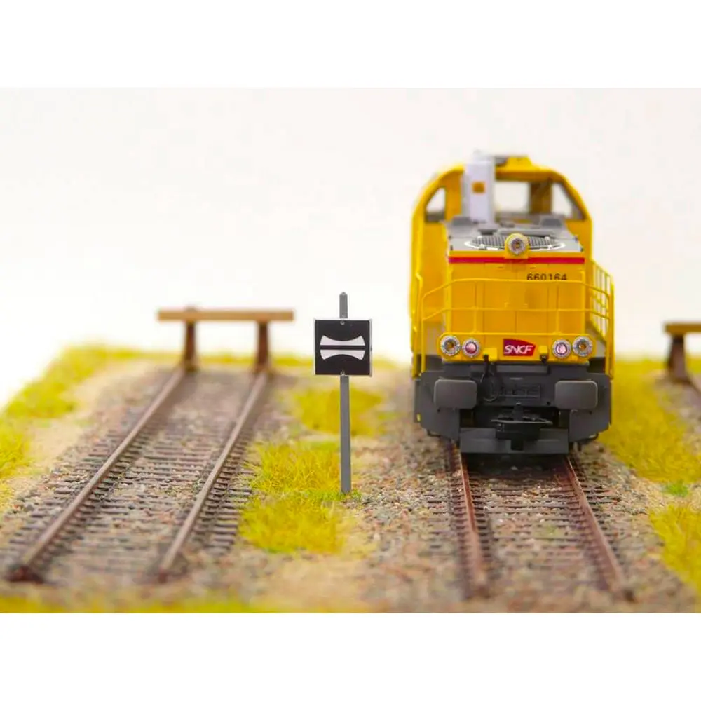 Pancarte "Baissez Pantographes" BOISMODELISME 115023 - HO 1/87 - SNCF - 2