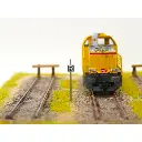 Pancarte "R" Fin de vitesse limitée BOISMODELISME 115029 - HO 1/87 - SNCF - 2