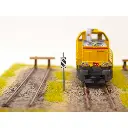 Pancarte "S" coup de Sifflet BOISMODELISME 115012 - HO 1/87 - SNCF - 2