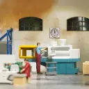 Machine de moulage par injection - Ensemble d'action - Busch 79903 - HO 1/87   - 2