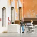 Machine laser - Coffret d'action scénette - Busch 79904 - HO 1/87  - 2