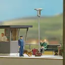 Police fédérale avec chien renifleur - Coffret d'action scénette - Busch 79873 - HO 1/87 - 2