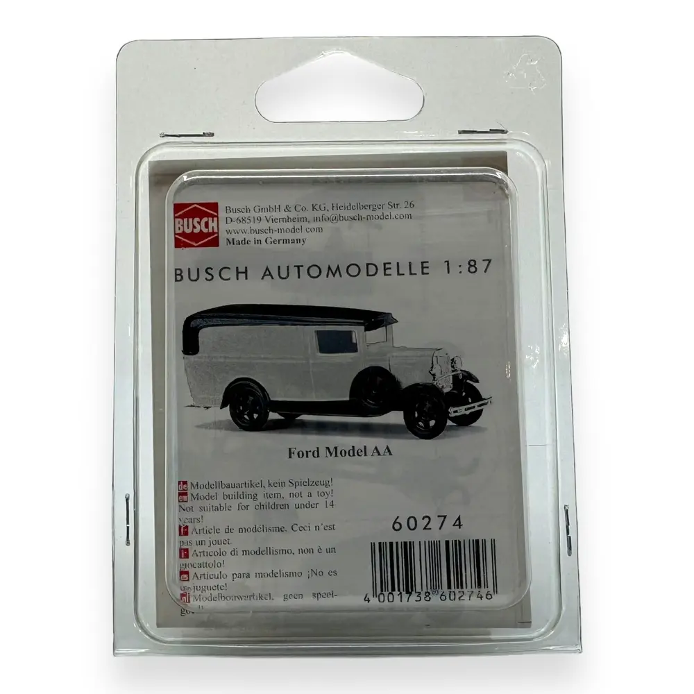 Ford modèle AA en Kit - Busch 60274 - HO 1/87 - livrée blanche   - 2