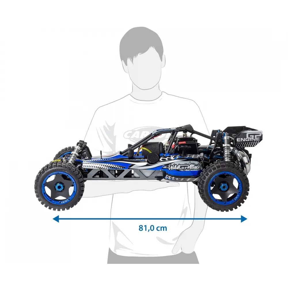Buggy Wild GP Attack 2,4G 100% RTR - Bleu - Carson 500304033 - 1/5 - 4