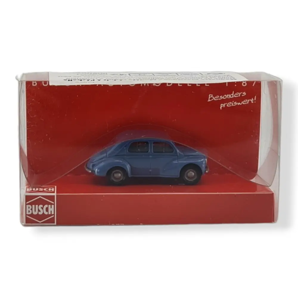 Voiture Renault 4CV - Busch 89111 - HO 1/87 - livrée bleue - 3