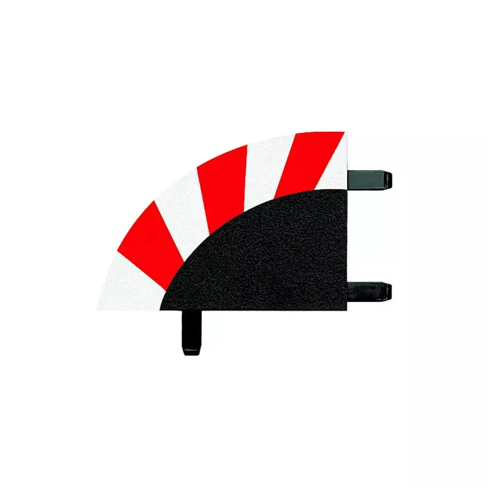 6 Bordures extérieures courbe relevé 1/30° - Carrera 20564 - 1/24 - 2