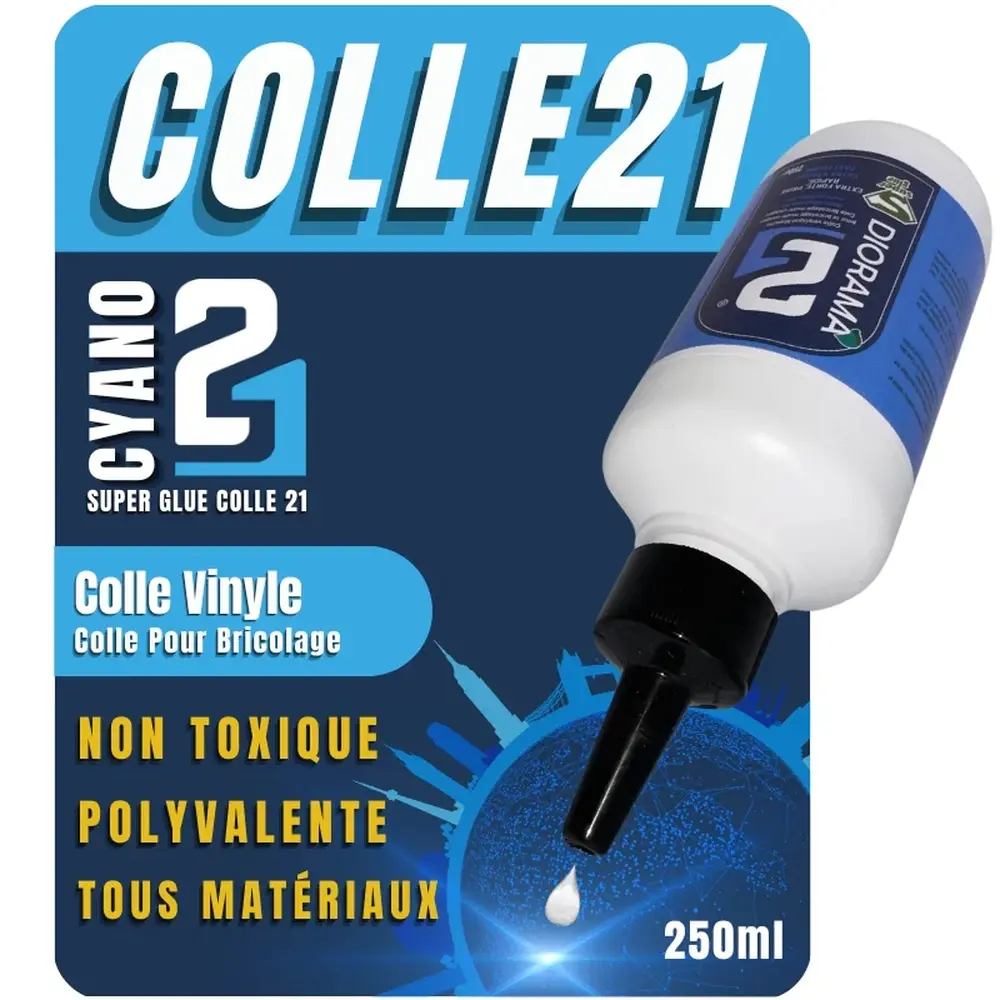Colle blanche vinylique - Colle21 - 250mL - 6