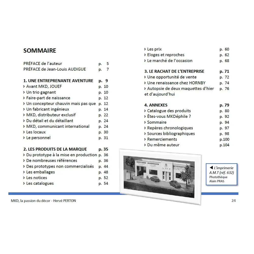 Livre MKD la passion du décor  - "40 ans de MKD" - réalisé par Hervé Perton - 4