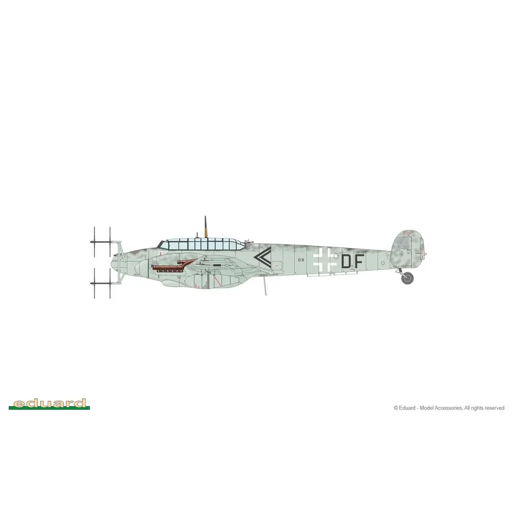 Avion Bf 110G-4 Messerschmitt - Eduard Plastic Kits 8405 - 1/48 - 4