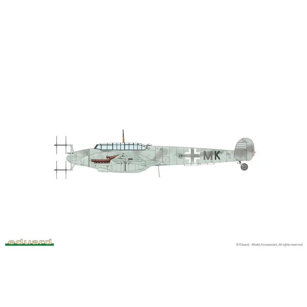 Avion Bf 110G-4 Messerschmitt - Eduard Plastic Kits 8405 - 1/48 - 3