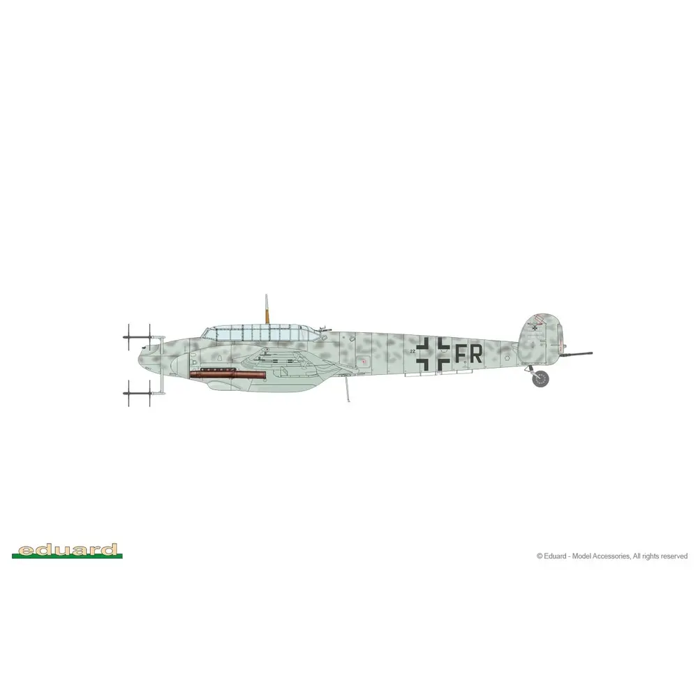 Avion Bf 110G-4 Messerschmitt - Eduard Plastic Kits 8405 - 1/48 - 6