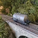 Wagon Citerne Uedinger - MILLET - Gris - 30m3 - MAKETIS / EXACT TRAIN 20621 - SNCF - HO : 1/87 - EP. III  - 4