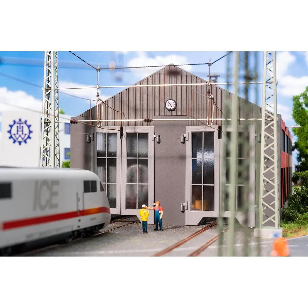 Remise à locomotives électriques, 2 niveaux - Faller 120079 - HO 1/87 - Ep. IV  - 2