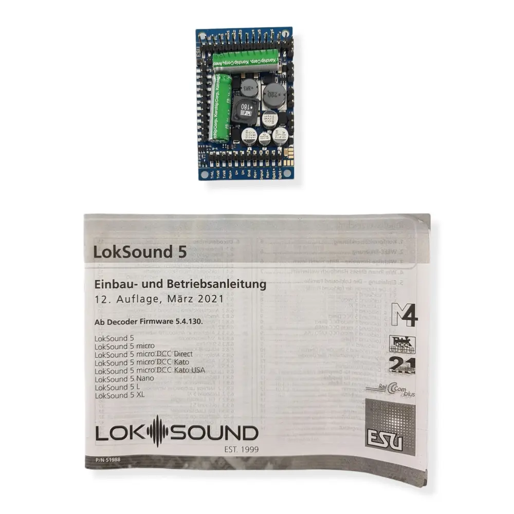 Décodeur sonore LokSound V5 XL Esu 58515 - engins à voie 1 - DCC / MM / SX / M4 - 7