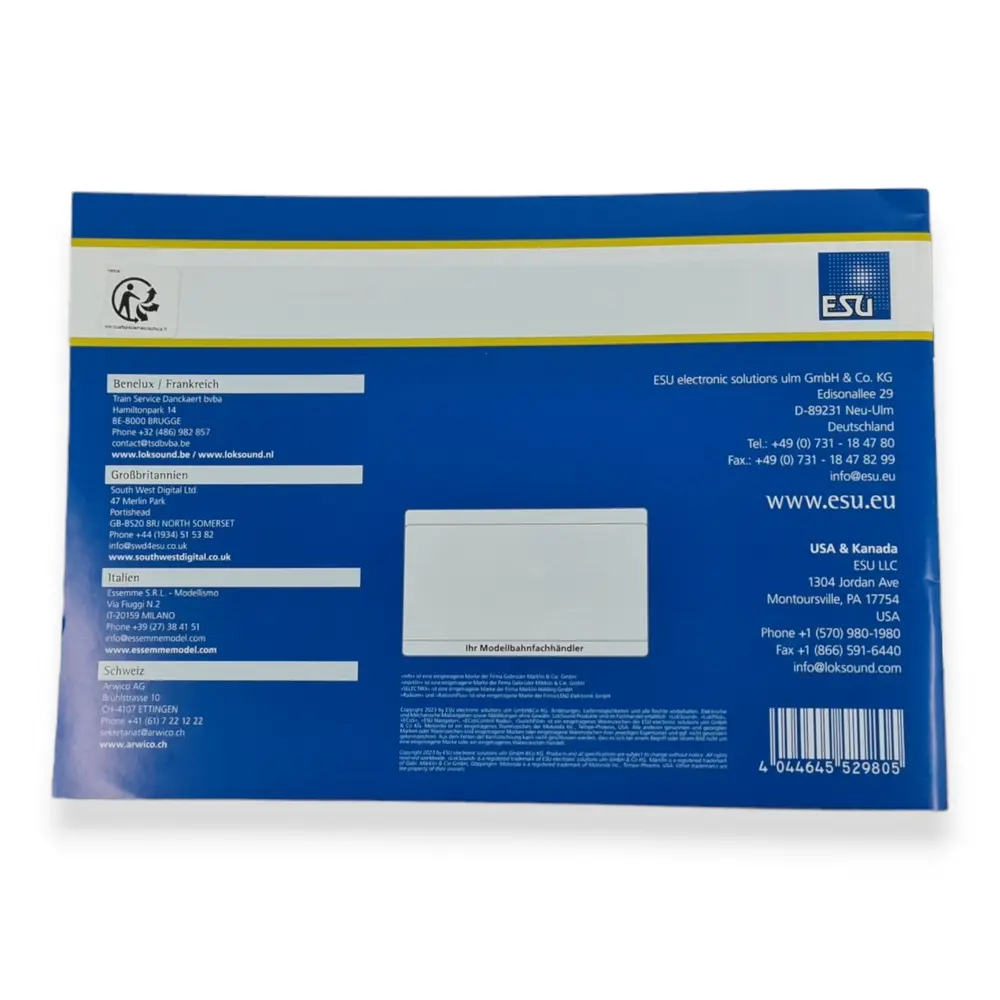 Catalogue Nouveautés Printemps 2023 - ESU 52980 - Locomotives et Wagons - Version Allemande [DE] - 2