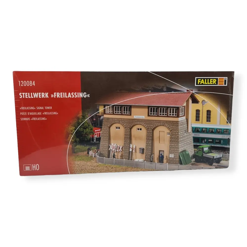 Poste d'aiguillage de Freilassing - FALLER 120084 - Gris / beige - Échelle HO : 1/87ème - 204 x 74 x 143 mm - Époque II - 4