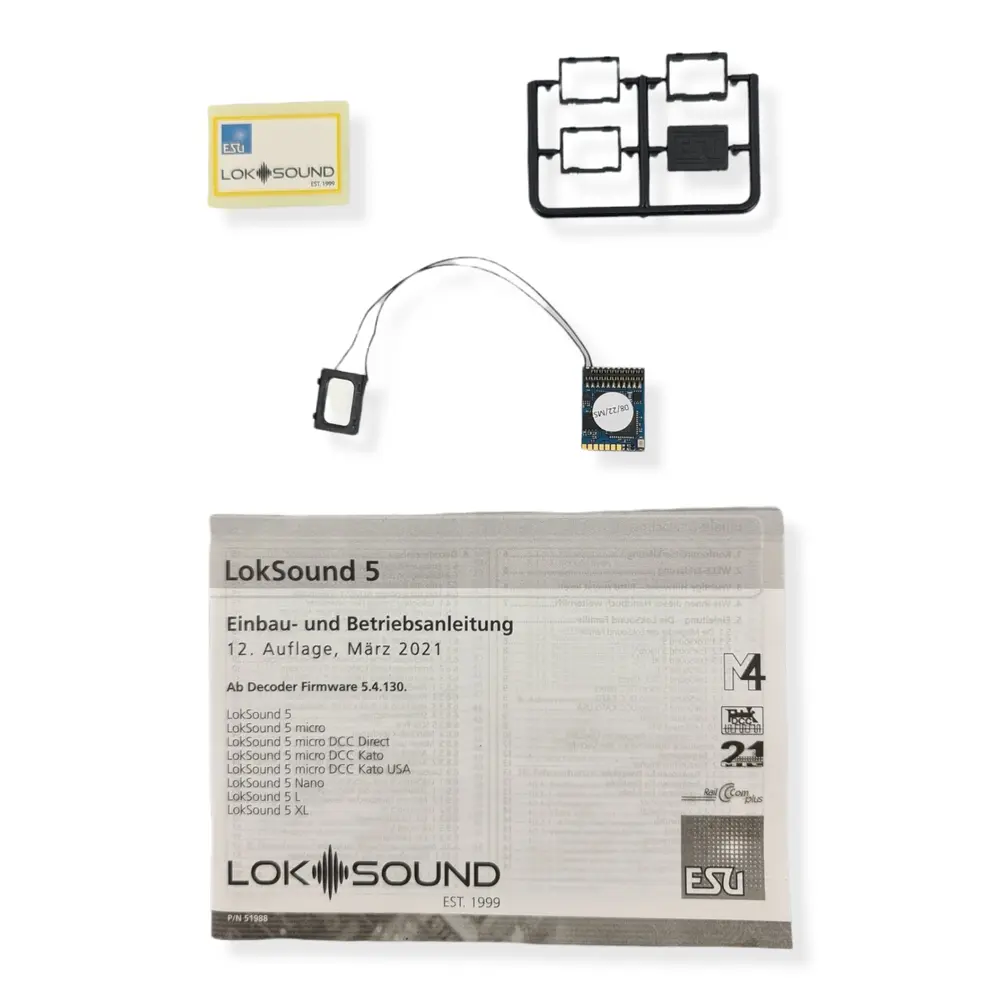 Décodeur sonore 21MTC V5 Esu 58210 - avec haut-parleur - NEM 660 - 9