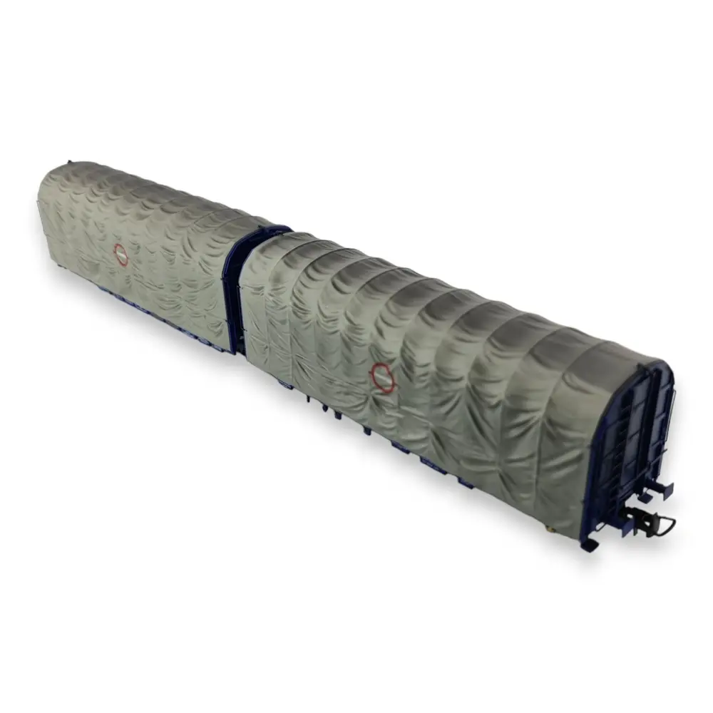 Wagons bâché double Electrotren HE6042 - HO 1/87 - SNCF - EP IV - 2