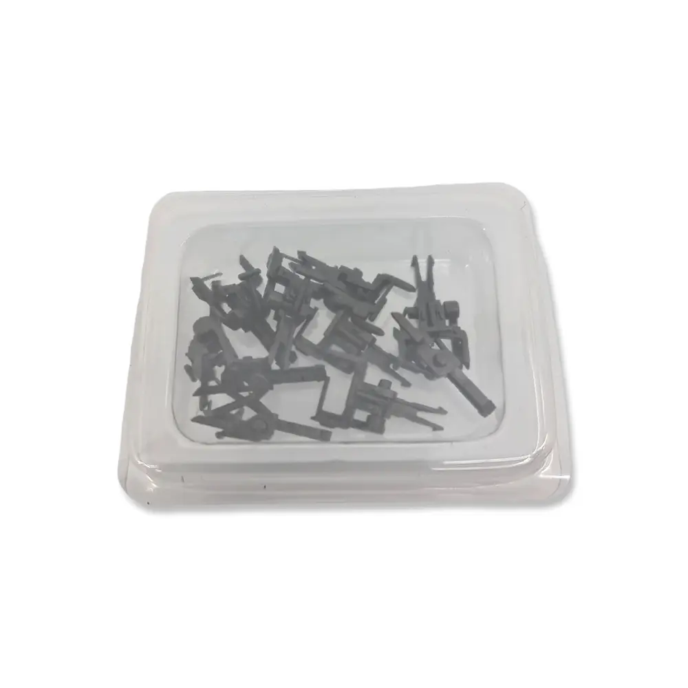 Kit de 2 attelages conducteurs de courant Esu 41001 HO 1/87 - pour prise NEM 652 - 2