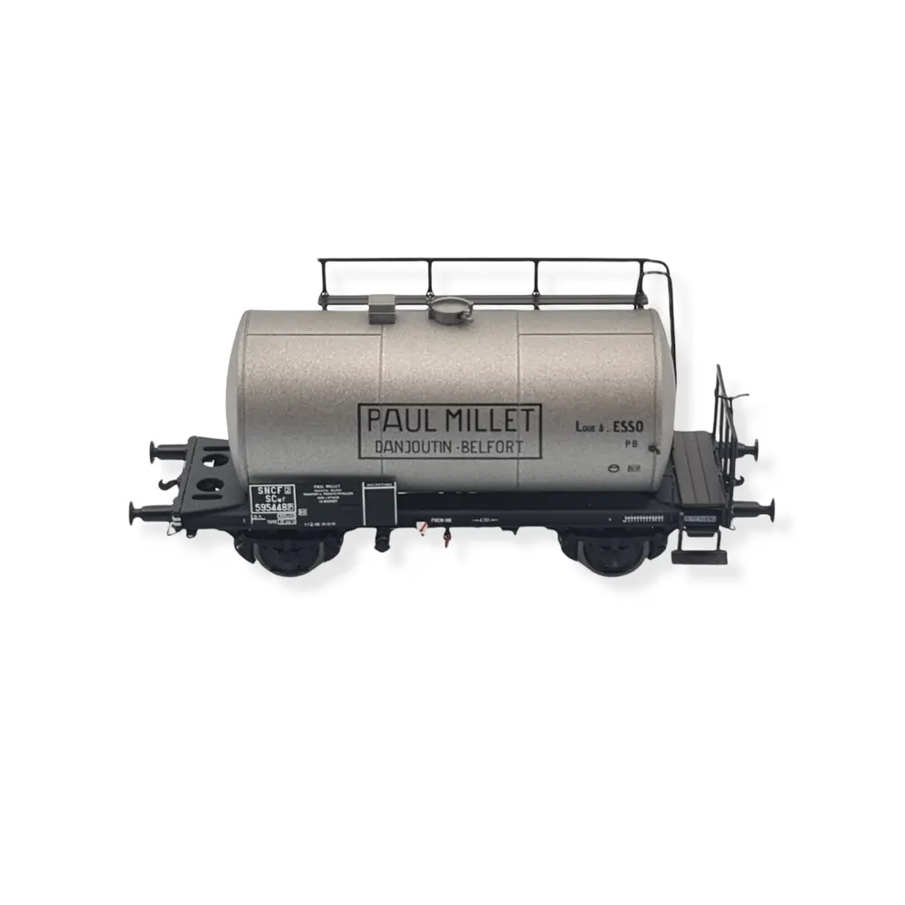Wagon Citerne Uedinger - MILLET - Gris - 30m3 - MAKETIS / EXACT TRAIN 20621 - SNCF - HO : 1/87 - EP. III  - 2