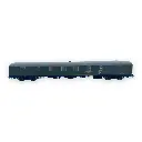 Fourgon postal DGDC-3000, vert à bandes jaunes en livrée d'origine - Électrotren HE4022 - HO 1/87 - RENFE - Ep III - 2R - 3