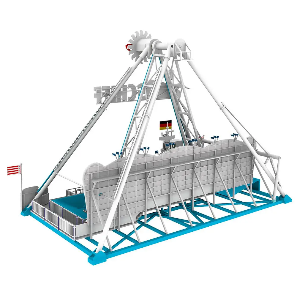 Manège - Promenade en Bateau Amusante - 285x183x210mm - 252 Pièces - Faller 140420 - EP. V - HO : 1/87  - 2