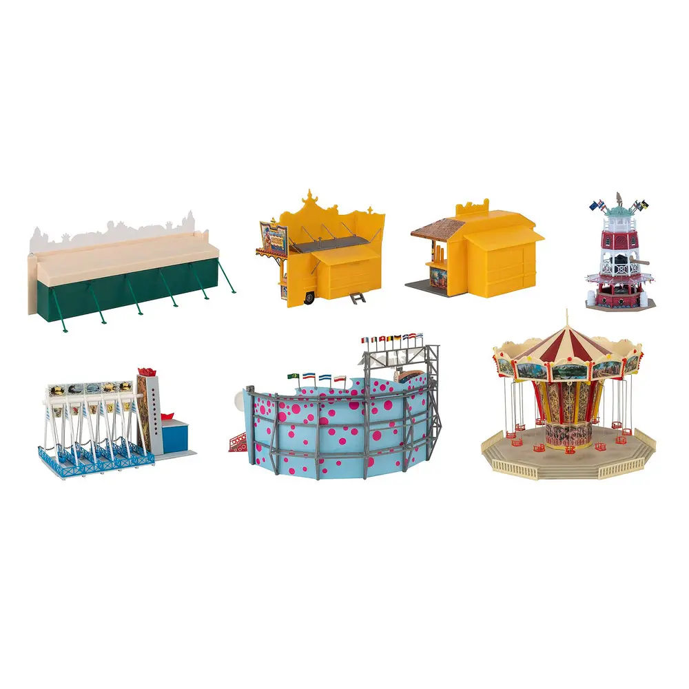 Kit de 7 attractions pour fête foraine - Faller 140460 - HO 1/87 - 2