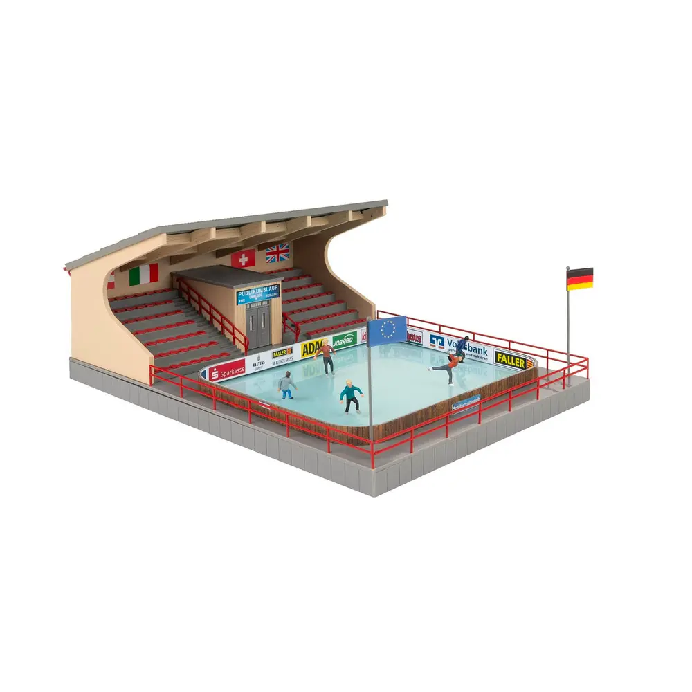 Patinoire artificielle avec figures animées - FALLER 134005 - HO 1/87 - 2