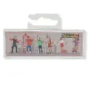 Lot de 6 personnages, jeunes en boîte de nuit Faller 151646 - HO : 1/87 - 2