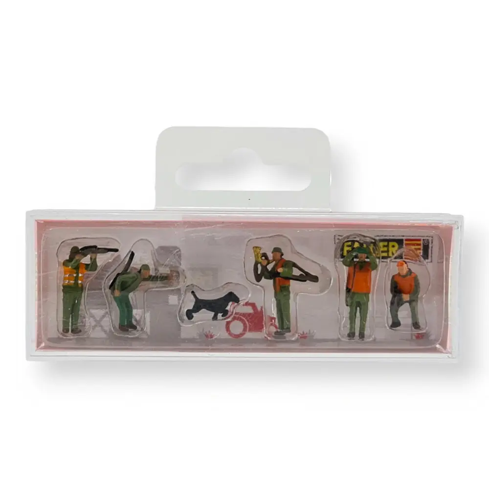 6 Figurines chasseurs en forêt Faller 151689 - HO 1/87 - 3