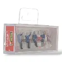 5 Figurines - POMPIERS Époque III - Faller 151639 - HO 1/87 - 4