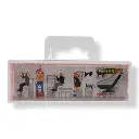 4 figurines "Au studio de tatouage" et accessoires FALLER 151654 - HO 1/87  - 3