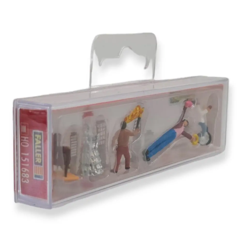 Lot de 5 Artistes de rue - Figurine - FALLER 151683 - Échelle HO 1/87 - 2