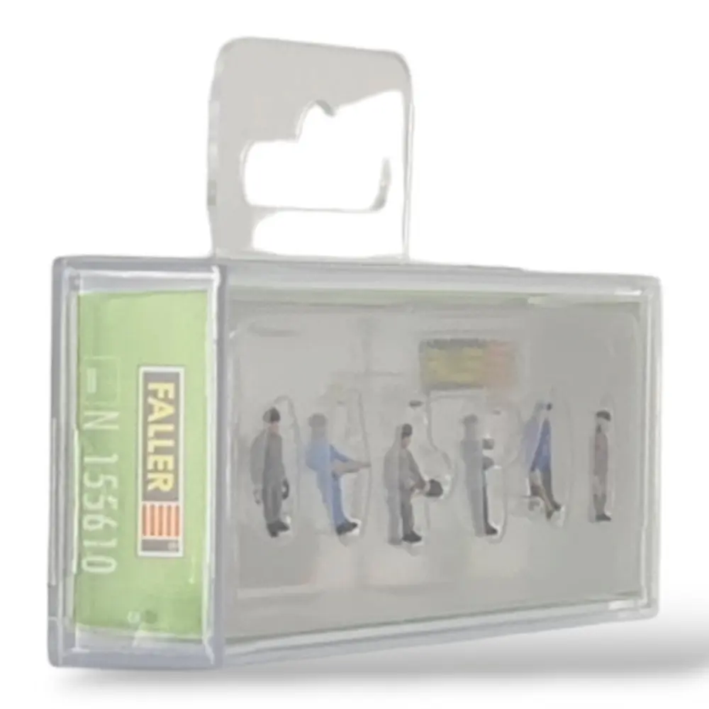 Set de 6 personnages employés ferroviaires - FALLER 155610 - N 1/160 - 2