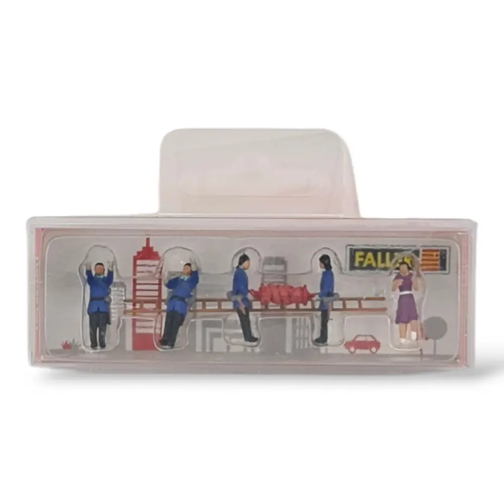 5 Figurines - POMPIERS Époque III - Faller 151639 - HO 1/87 - 3