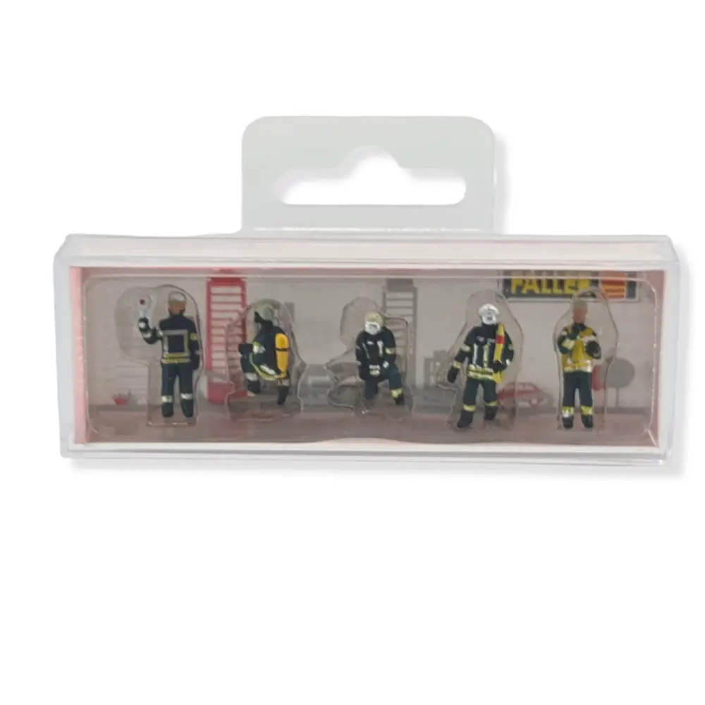 Lot de 5 pompiers époque VI | Set n°1 | Faller 151637 | HO 1/87  - 2