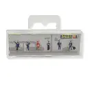 Set 6 personnages "Personnel des chemins de fer" FALLER 155603 - N 1/160 - EPV - 2