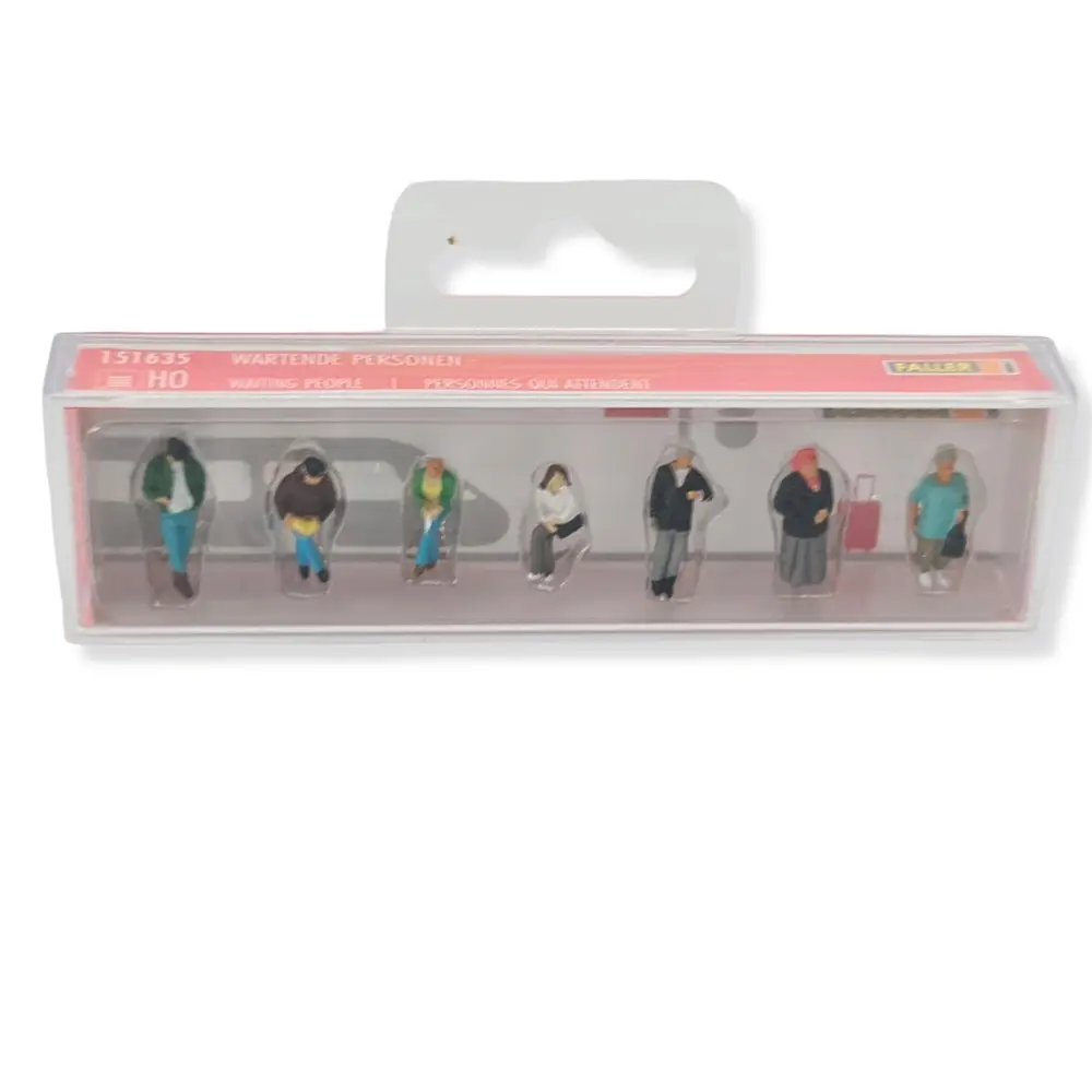 Lot de 7 figurines qui attendent FALLER 151635 - HO 1/87 - 2