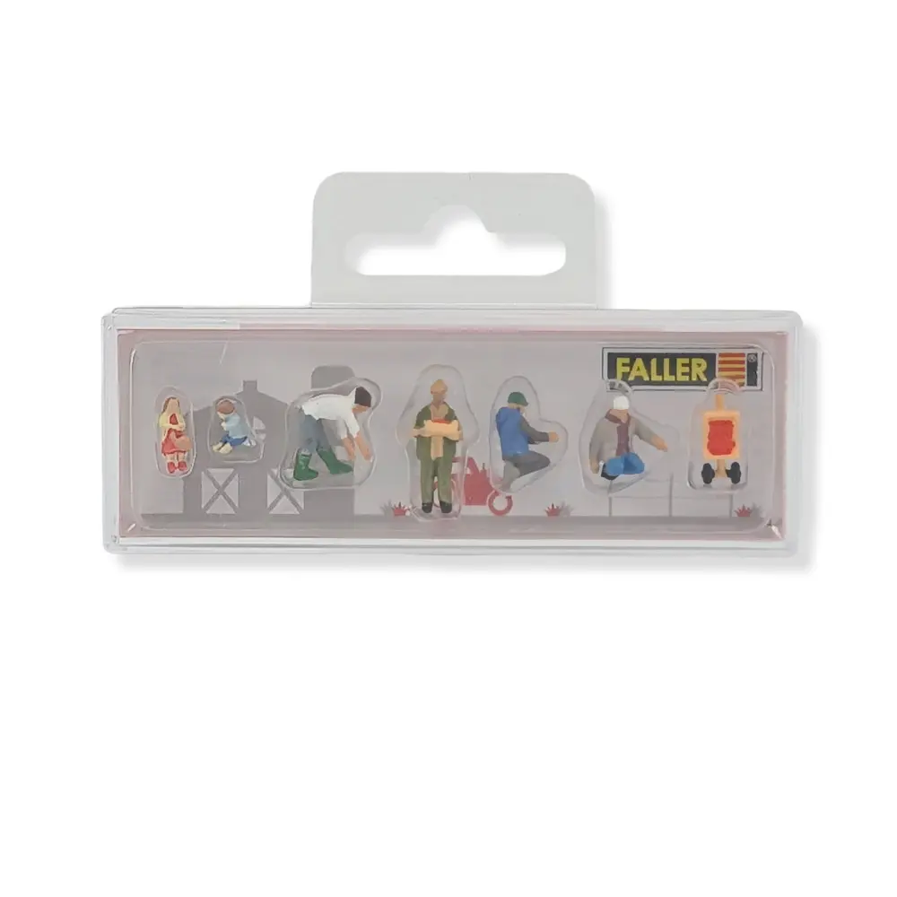 Lot de 6 personnages cueillant des fraises - Faller 151659 - HO 1/87 - 2