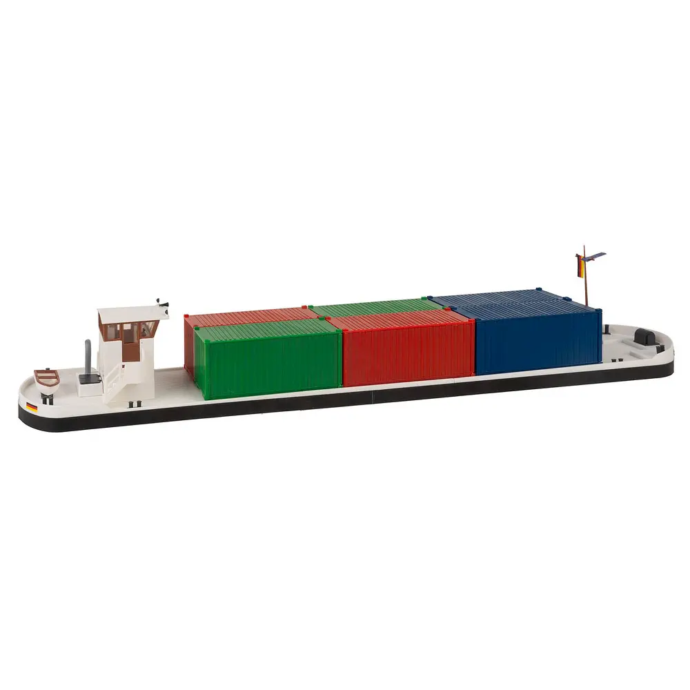 Cargo fluvial avec conteneurs - Faller 131013 - HO 1/87 - 4
