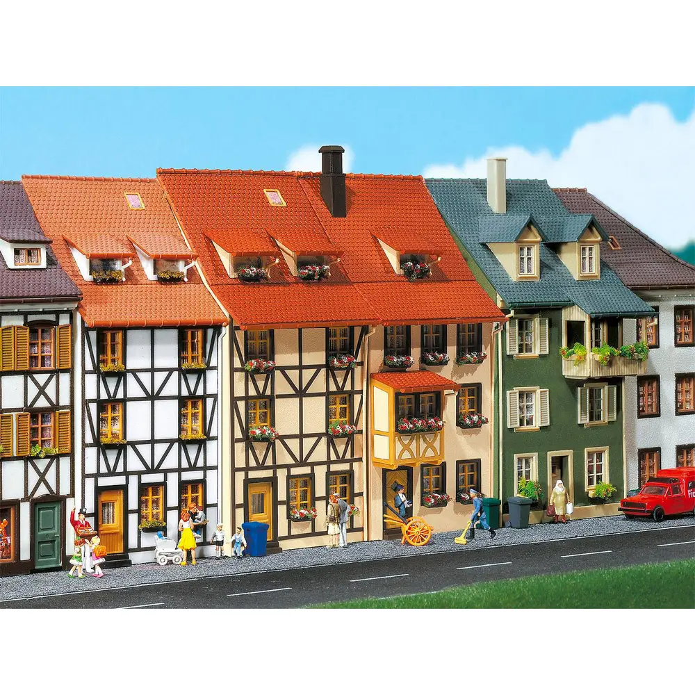 Lot de 2 Maisons en Relief - Faller 130431 - HO 1/87 - 3