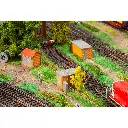 Lot de 3 Sous-stations en briques - Faller 120266 - HO 1/87 - EP IV - 2
