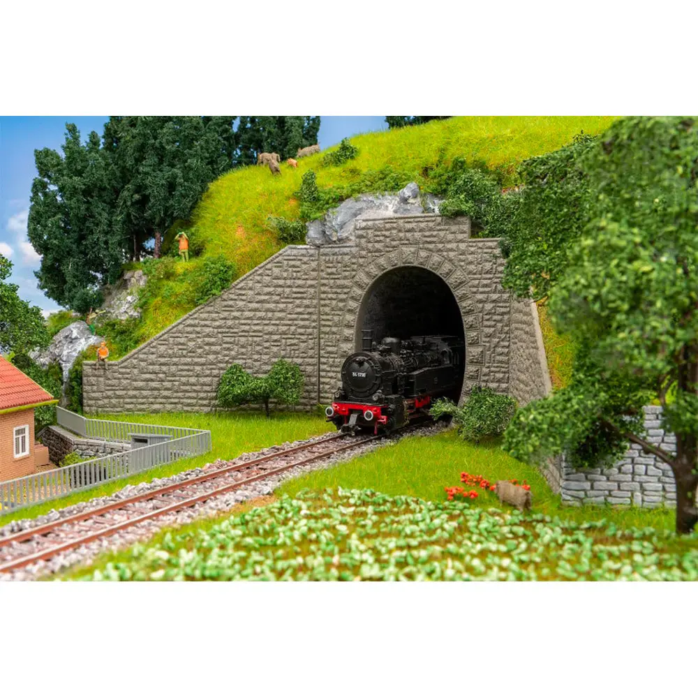 Lot de 2 entrées de tunnel, 1 voie - Faller 120576 - HO 1/87 - 3