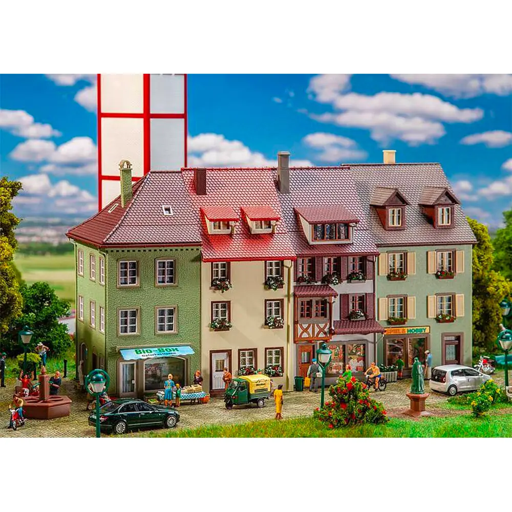 Trois Maisons Mitoyennes - Faller 130708 - HO 1/87 - EP III - 3