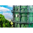 Gazomètre avec tuyauterie - Faller 130157 - HO 1/87 - EP II - 160 x 160 x 180 mm - 3