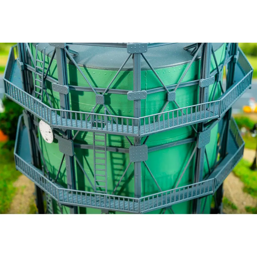 Gazomètre avec tuyauterie - Faller 130157 - HO 1/87 - EP II - 160 x 160 x 180 mm - 5
